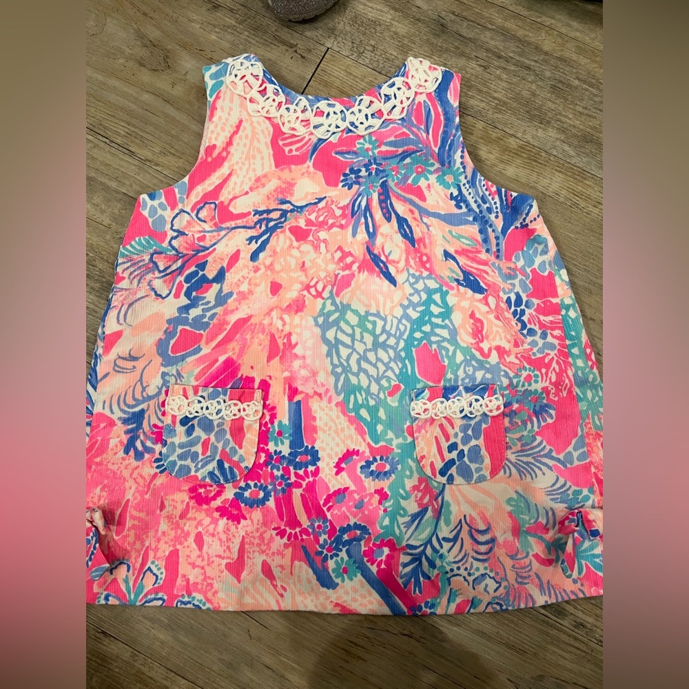 EUC Lilly Pulitzer baby shift with matching bloomers